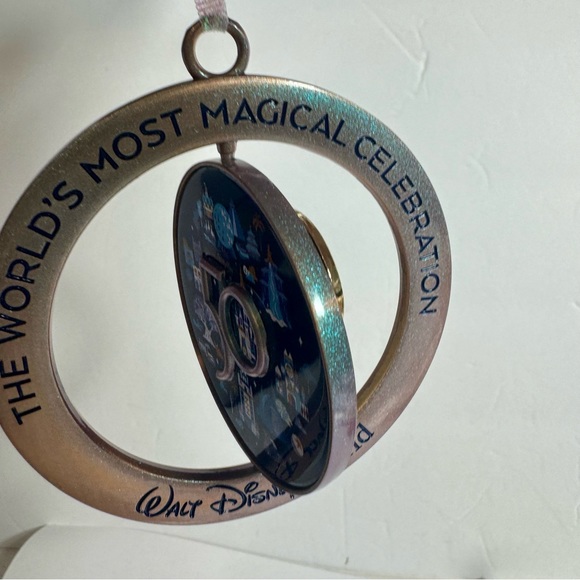 NWT. Disney WDW 50th Anniversary Mickey Spinner Ornament Walt Disney World. - Picture 4 of 8